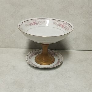 Gold and White Trinket Dish